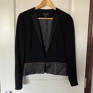 Judith & Charles Leather Trimmed Jacket